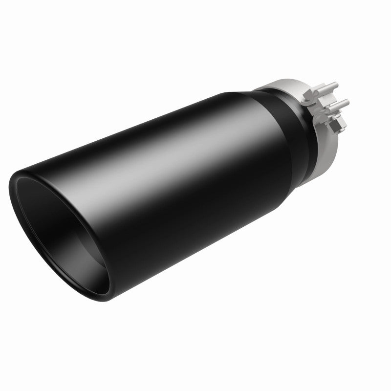 MagnaFlow Tip Stainless Black Coated Single Double Round Single Outlet 5in Dia 4in Inlet 13in L Magnaflow Catalytic Converter Universal