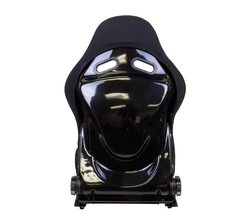 NRG FRP Bucket Seat - Reclinable (Black Cloth w/Red Stitching) NRG Race Seats