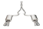 Corsa 24+ Ford Mustang V8 5.0L 3in Cat-Back Exhaust System w/ Twin 4in Polished Pro-Series Tips CORSA Performance Catback