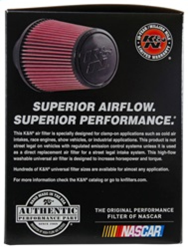 K&N Universal Air Filter (4in. Flange / 6in. Base OD / 4-5/8in. Top OD / 6in. Height) K&N Engineering Air Filters - Universal Fit