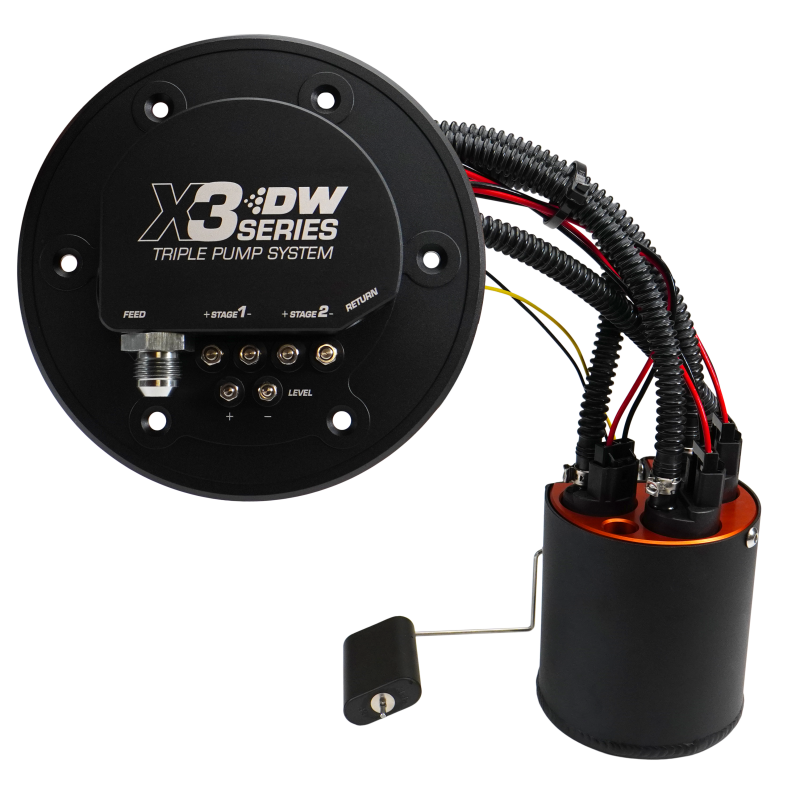 DeatschWerks 98-04 Ford Mustang X3 Module with DW430C Pumps and Install Kit DeatschWerks Fuel Pumps