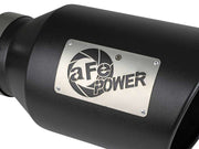 aFe Power Universal 5in Inlet 8in Outlet MACH Force-XP Clamp-On Exhaust Tip - Black aFe Tips