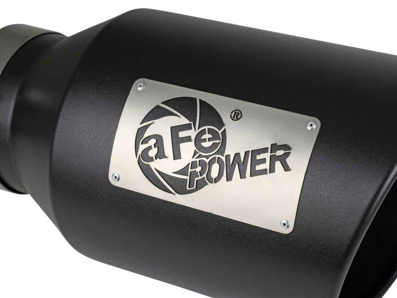 aFe Power Universal 5in Inlet 8in Outlet MACH Force-XP Clamp-On Exhaust Tip - Black aFe Tips