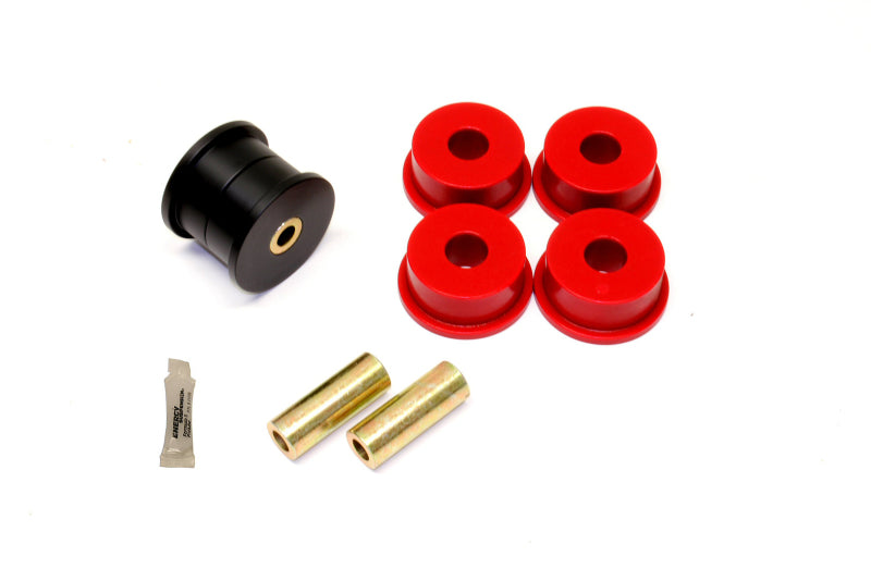 BMR 12-15 5th Gen Camaro Differential Mount Bushing Kit (Poly/Delrin Combo) - Black/Red BMR Suspension Differential Bushings