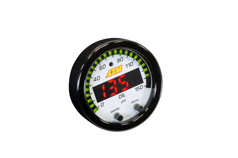 AEM X-Series 0-150 Oil Pressure Gauge Kit AEM Gauges