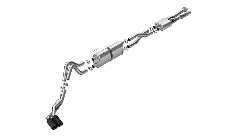 Borla 20-26 Ford F250/F350 SD 7.3L V8 CC SB (160in WB) (SRW) S-Type Cat-Back Exhaust - Brawler Black Borla Catback