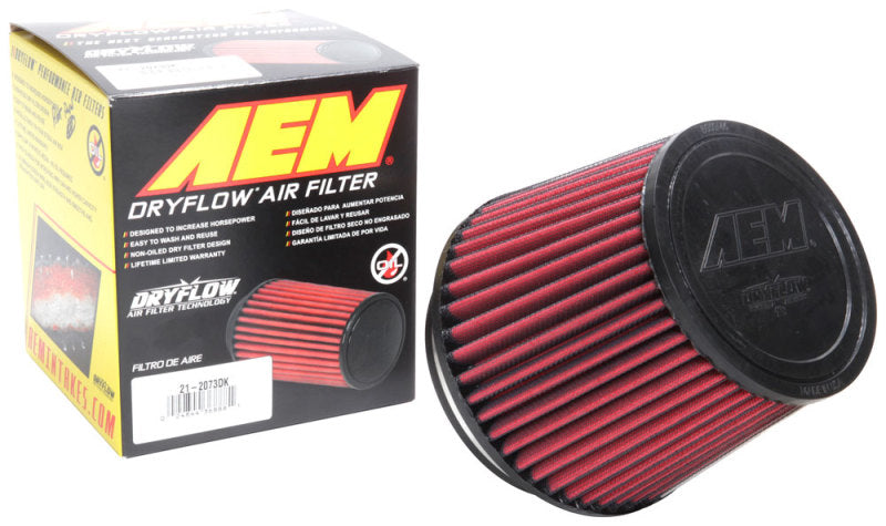 AEM 5 in x 5 in Dryflow Air Filter AEM Induction Air Filters - Universal Fit