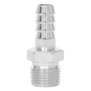 Spectre Fuel Fitting 3/8in. Hose Barb NPT Threads - Chrome Spectre Fittings