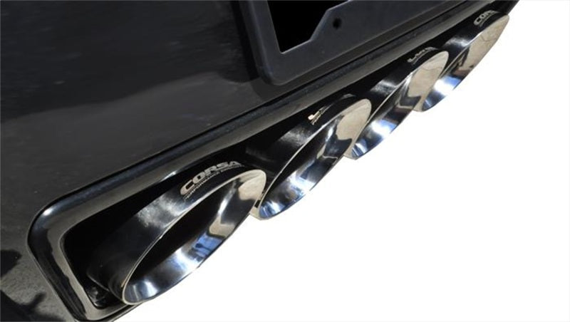 Corsa 2014-2019 Corvette C7 Coupe 6.2L V8 AT/MT 2.75in Valve-Back Dual Rear Exit Polished Sport Exht CORSA Performance Axle Back