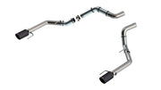 Borla 21-23 Ford Raptor 3in Tail Pipe Kit 4.5in Tip - Carbon Fiber Black Anodized Borla Tips