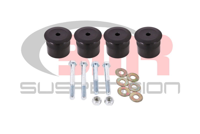 BMR 15-17 S550 Mustang Differential Bushing Kit (Aluminum) - Black BMR Suspension Differential Bushings