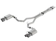 Borla 18-19 Ford Mustang GT 5.0L Coupe w/o Valves ATAK 3in Cat-Back Exhaust-Blk Carbon Fiber Tips Borla Catback