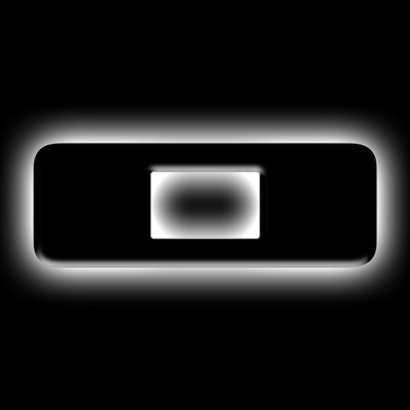 ORACLE Lighting Universal Illuminated LED Letter Badges - Matte Blk Surface Finish - O ORACLE Lighting Light Accessories and Wiring