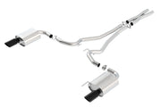 Borla Atak S Cat-Back 15-17 Ford Mustang GT 5.0L V8 MT/AT 2.5in pipe 4in tip (Black Chrome) Borla Catback