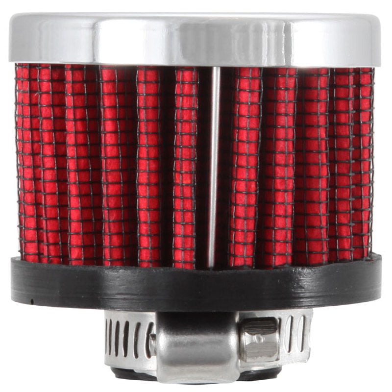 K&N Clamp On Rubber Base Crankcase Vent Filter 0.5in Flange ID 2in OD 1.5in Height K&N Engineering Air Filters - Universal Fit