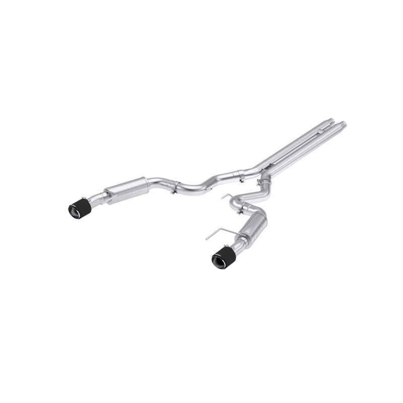 MBRP 2024 Ford Mustang GT S650, 5.0L Cat-Back Dual Split Rear with Carbon Fiber Tips, Race Version MBRP Axle Back
