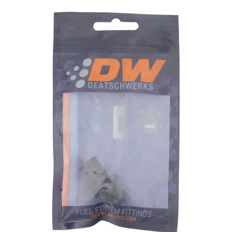 DeatschWerks 6AN Male Flare to Toyota Module Quick Connect - Anodized Matte Black DeatschWerks Fuel Components Misc
