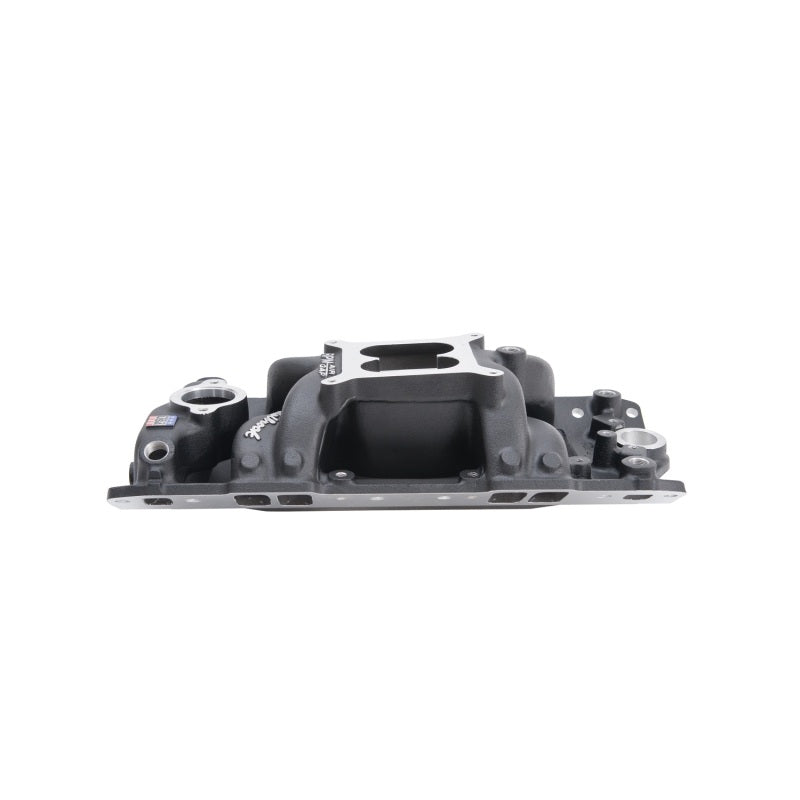 Edelbrock Intake Manifold RPM Air-Gap Small-Block Chevy 262-400 Black Edelbrock Intake Manifolds