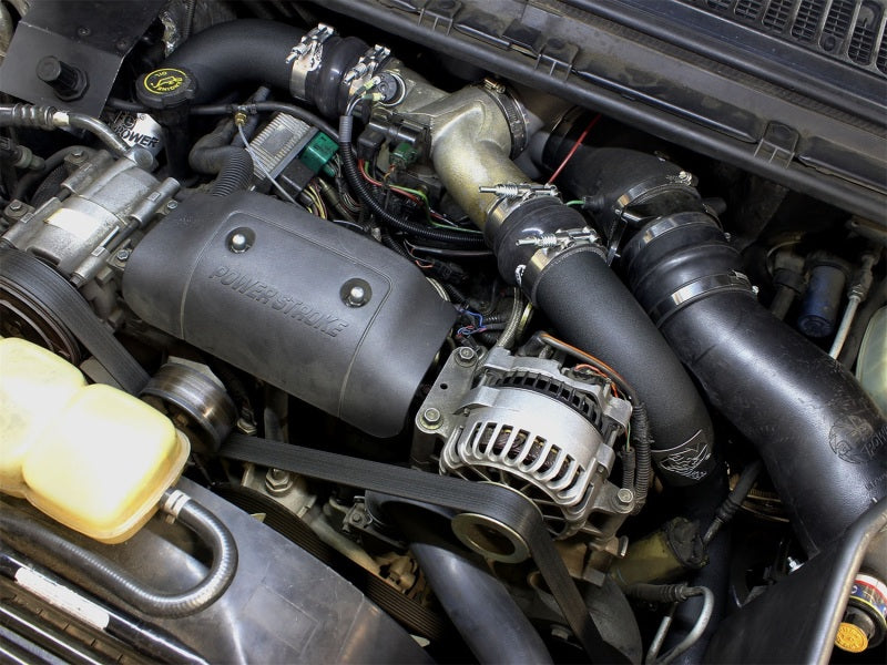 aFe Bladerunner Intercoolers I/C Tube 3in Hot/Cold Ford F-250/F-350 99-03 V8-7.3L - Black aFe Intercoolers