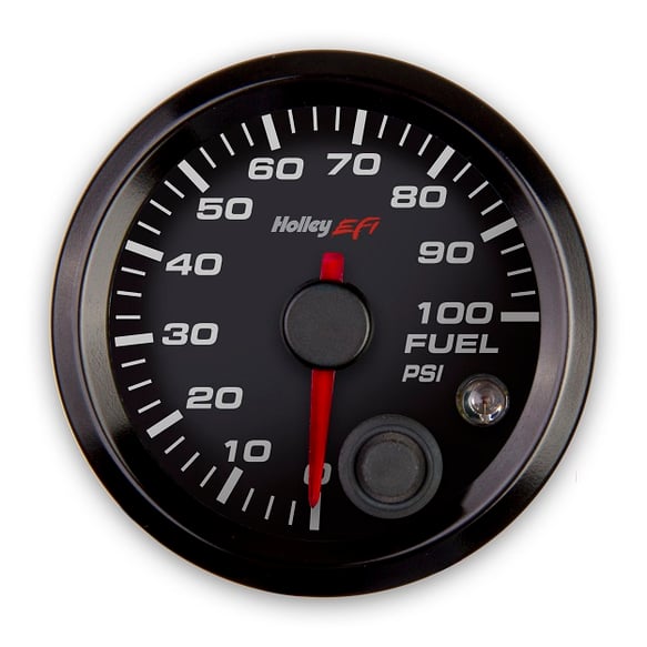 Holley EFI Fuel Pressure Gauge 553-129 HOLLEY Autoparts