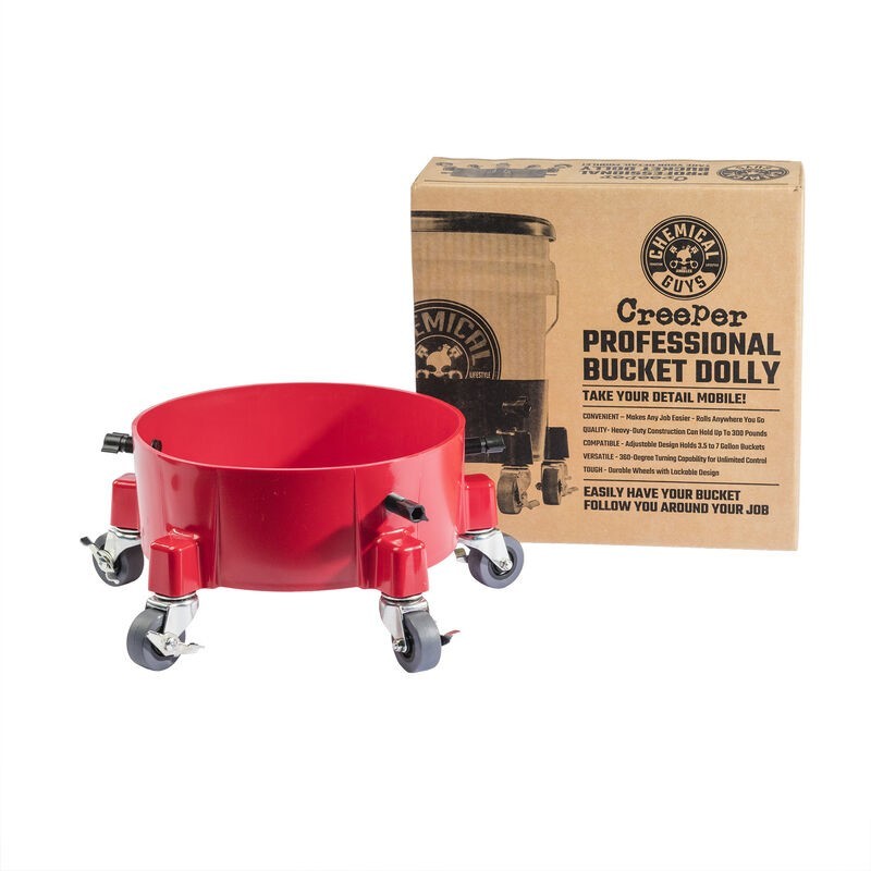 Chemical Guys Creeper Professional Bucket Dolly - Red (P1) Chemical Guys Wash Buckets