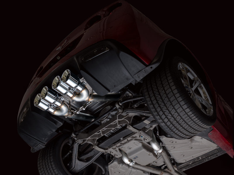 AWE Tuning 05-07 C6 Chevrolet Corvette 6.0L Track Edition Axle-Back Exhaust w/ Chrome Silver Tips AWE Tuning Axle Back
