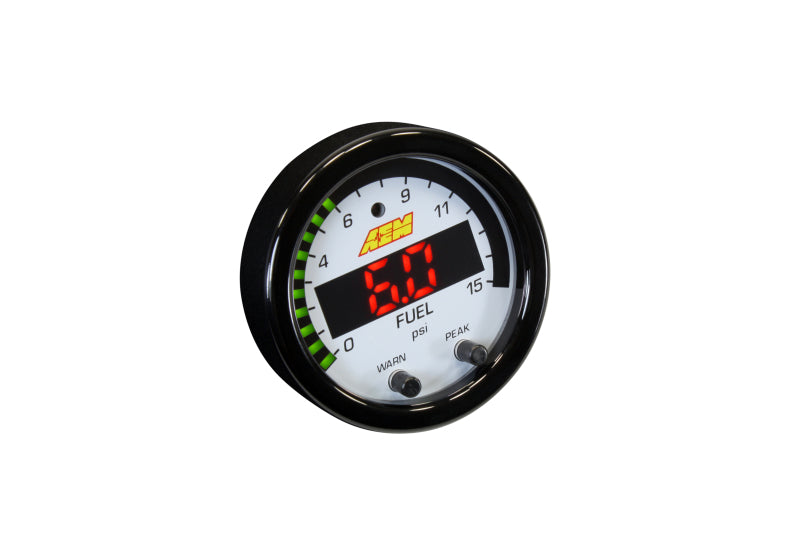 AEM X-Series Pressure 0-15psi Gauge Kit AEM Gauges