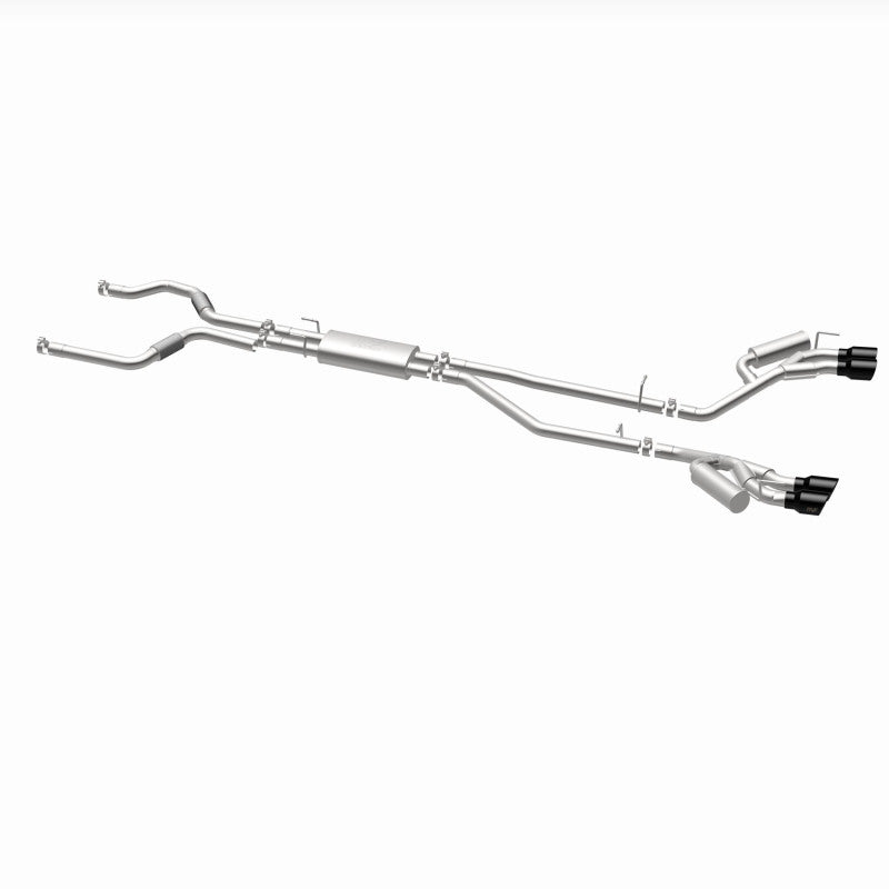 MagnaFlow 20-21 Ford Explorer 3.0L V6 Dual Exit Quad Black Chrome Tip Street Series Cat-Back Exhaust