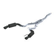 MBRP 15-18 Ford Mustang EcoBoost 2.3L Black 3in Cat Back Dual Split Rear Exit (Street Version) MBRP Catback