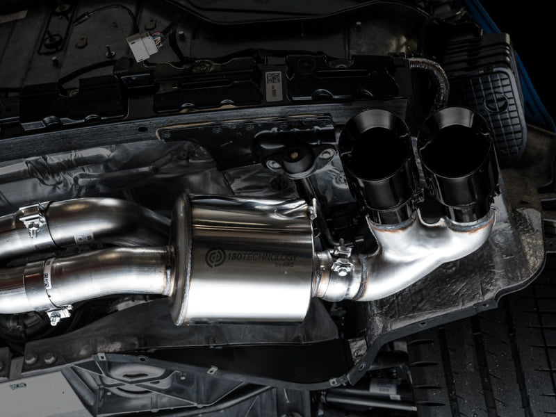 AWE Tuning 2020 Chevrolet Corvette (C8) Touring Edition Exhaust - Quad Diamond Black Tips AWE Tuning Catback