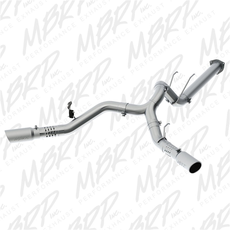 MBRP 17-19 Ford F-250/350/450 6.7L 4in Filter Back Cool Duals T409 Exhaust System MBRP DPF Back