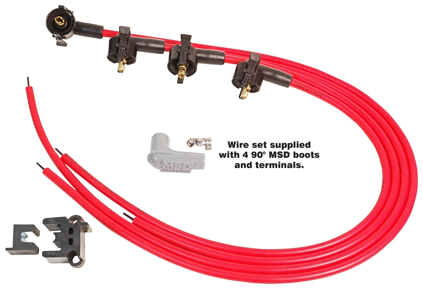 Super Conductor Spark Plug Wire Set, 4 Cylinder Midget