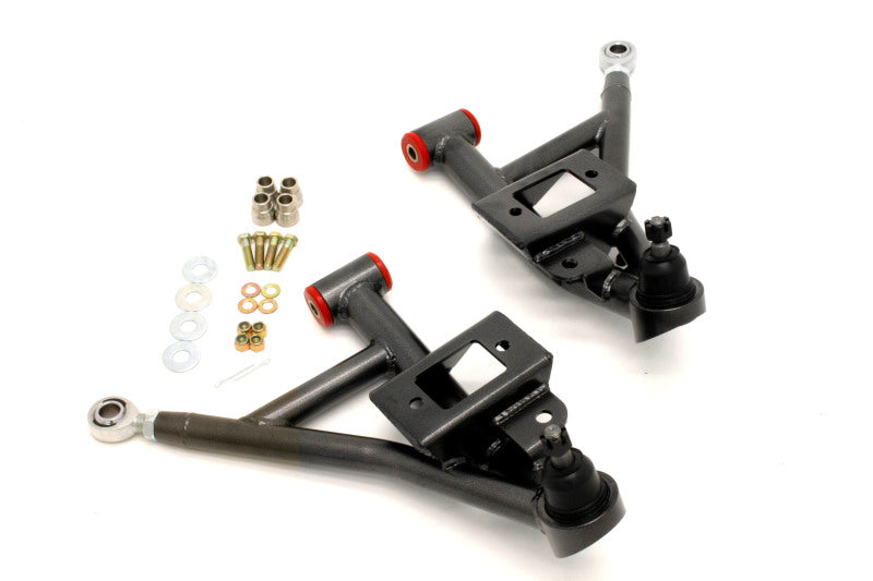 BMR 93-02 F-Body Adj. Lower A-Arms Poly/Rod End Combo - Black Hammertone BMR Suspension Control Arms