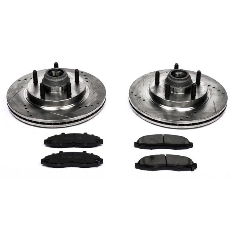Power Stop 00-03 Ford F-150 Front Z23 Evolution Sport Brake Kit PowerStop Brake Kits - Performance D&S