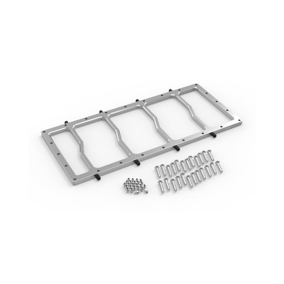 Dry NOS Plate for Sniper EFI Fabricated Race Series LS Intake Manifolds-Silver 12536NOS