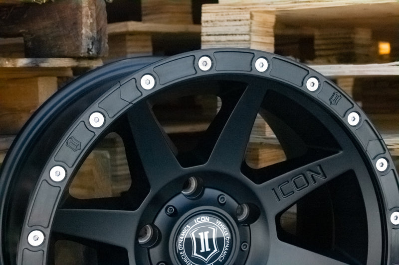 ICON 17in Compression/Alpha/Rebound Wheel Rock Ring Kit (20 Bolt) ICON Body Armor & Rock Rails