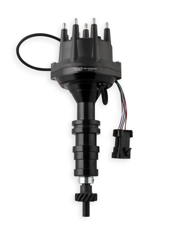 MSD Black, Ford FE Dual Sync Distributor 23803 MSD Autoparts