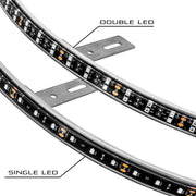 Oracle LED Illuminated Wheel Rings - Double LED - White ORACLE Lighting Light Strip LED