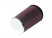 K&N Universal Chrome Filter 4 inch FLG / 5 3/8 inch Bottom / 4 1/2 inch Top / 8 inch Height K&N Engineering Air Filters - Universal Fit