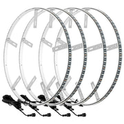 Oracle LED Illuminated Wheel Rings - Double LED - White ORACLE Lighting Light Strip LED