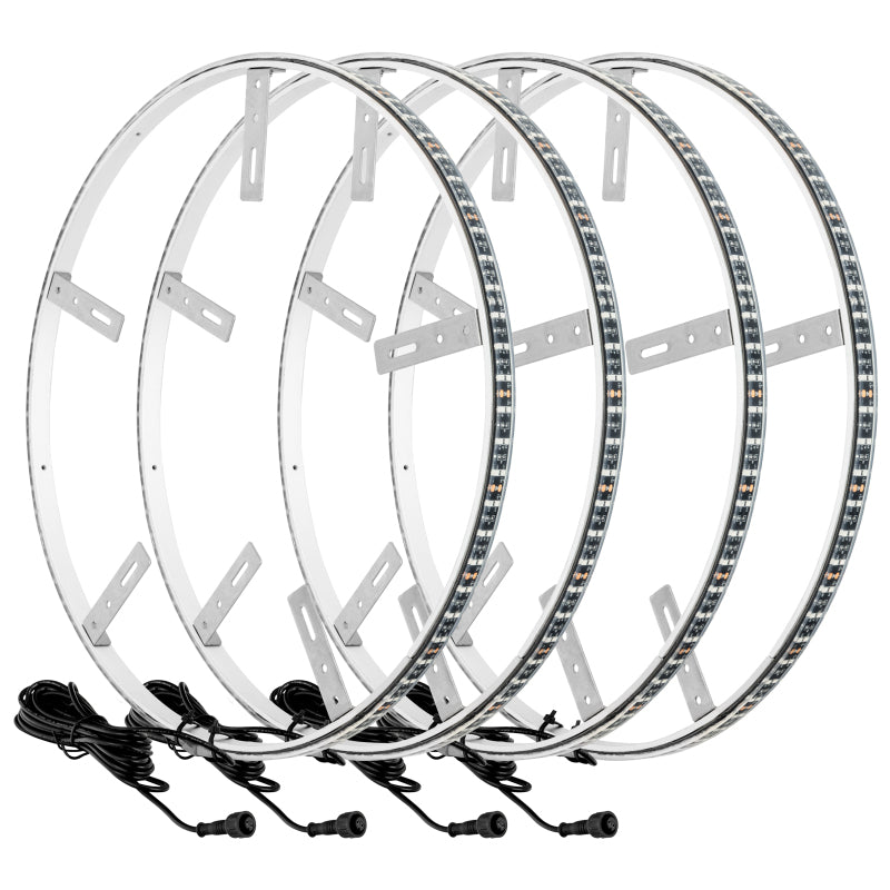 Oracle LED Illuminated Wheel Rings - Double LED - White ORACLE Lighting Light Strip LED