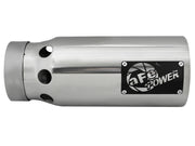 aFe SATURN 4S 4in SS Intercooled Exhaust Tip - Polished 4in In x 5in Out x 12in L Bolt-On aFe Tips