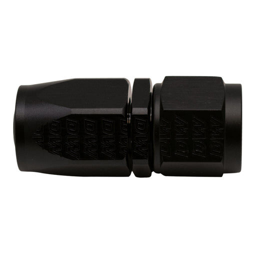 DeatschWerks 8AN Female Swivel Straight Hose End CPE - Anodized Matte Black DeatschWerks Fittings