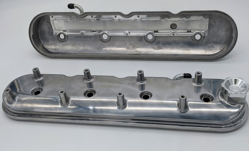 Granatelli 96-22 GM LS Standard Height Valve Cover w/Angled Coil Mount - Polished (Pair) Granatelli Motor Sports Valve Covers