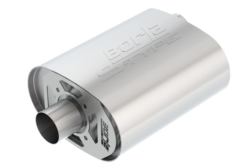 Borla CrateMuffler Ford Coyote 5.0L S-Type 2.5in Offset/Center 12inx6inx10.34in Muffler Borla Muffler