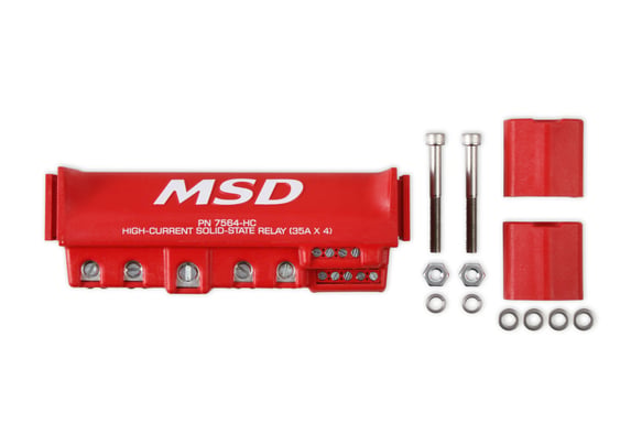 High-Current Solid-State Relay 35Ax4, Red 7564-HC MSD Autoparts