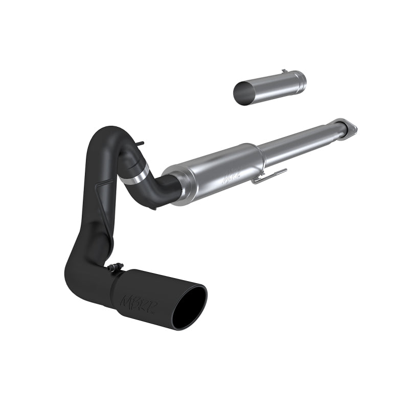 MBRP 2015 Ford F-150 2.7L / 3.5L EcoBoost 4in Cat Back Single Side Black Exhaust System MBRP Catback