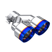 MBRP Burnt End Tip 2.5 ID Dual 4 OD Out 9.5 length Single wall 304 Stainless Steel Driver Side MBRP Tail Pipes