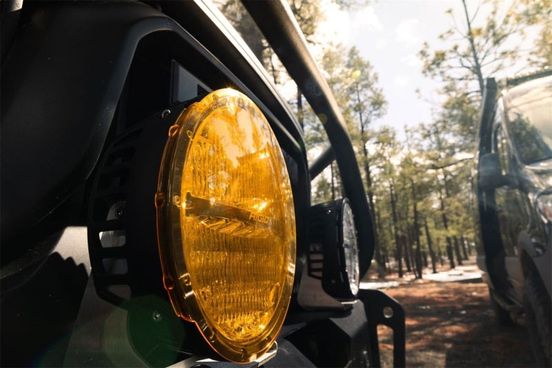 Rigid Industries 360-Series 9in LED Cover - Yellow Rigid Industries Light Bars & Cubes