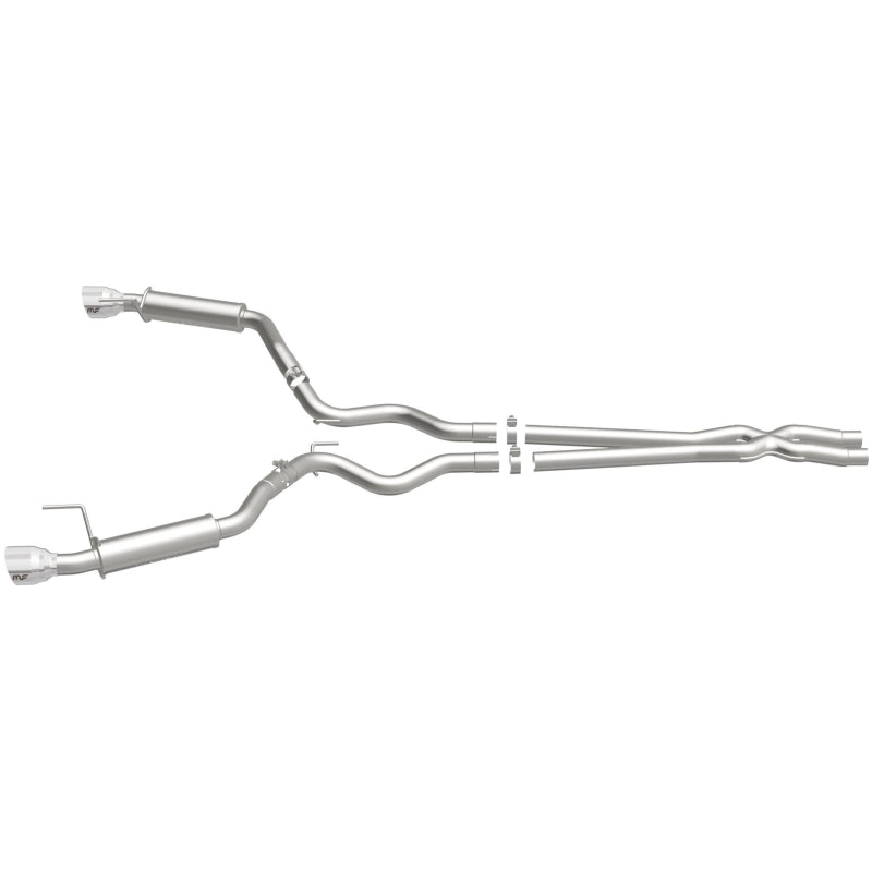 MagnaFlow Cat Back, SS, 2.5in, Competition, Dual Split Polished 4.5in Tips 2015 Ford Mustang V6 3.7L Magnaflow Catback